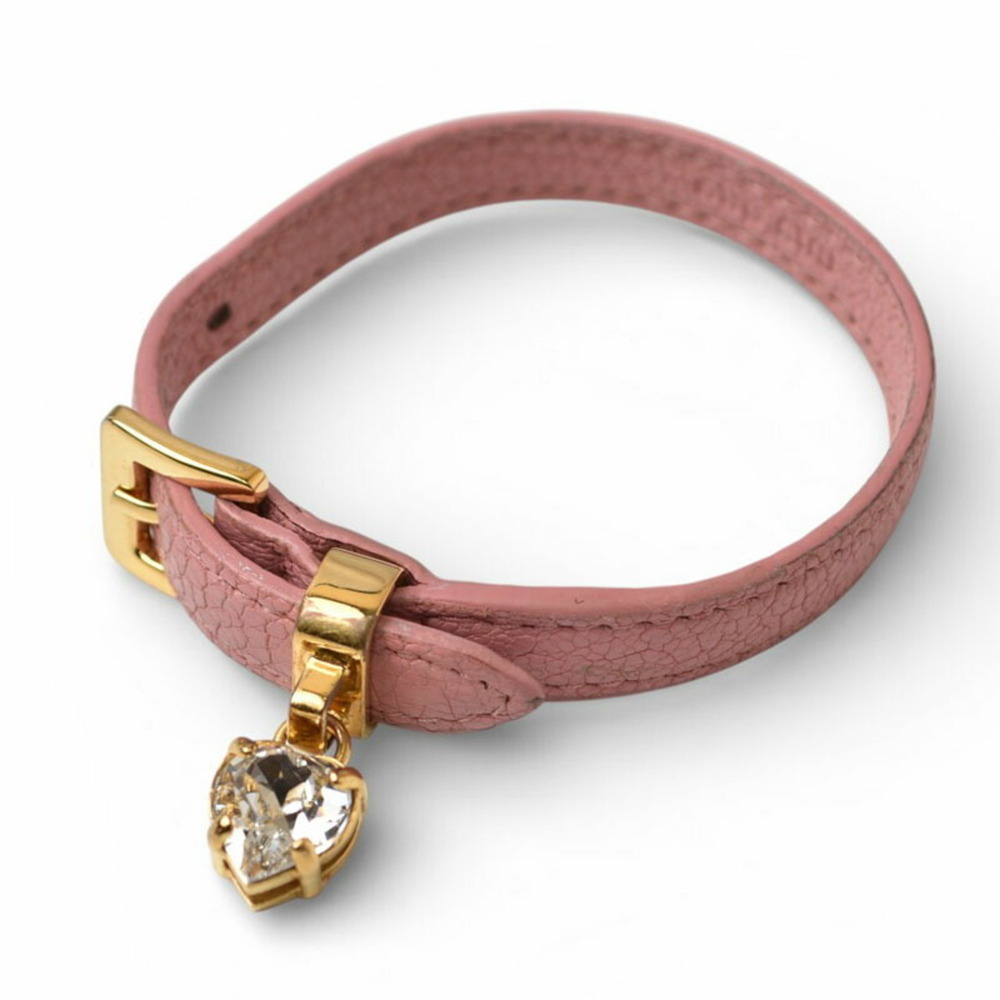 MIU MIU Pink Heart Charm Bracelet